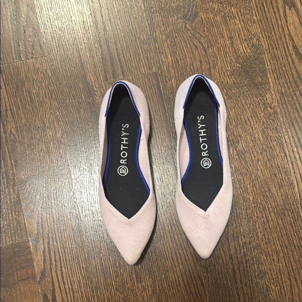 Rothy's Pink Flats Classic Minimalist Design